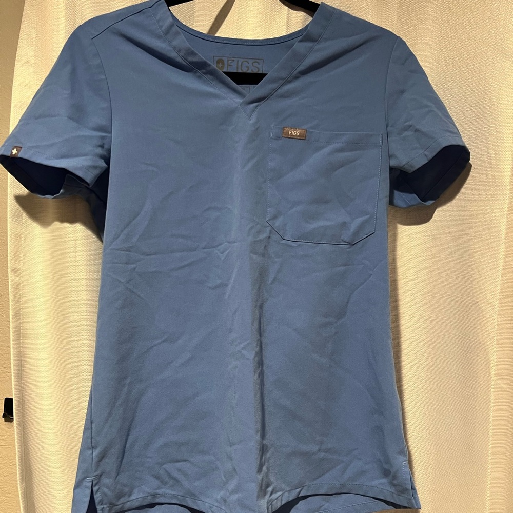 Figs Ceil Blue Top - Catarina